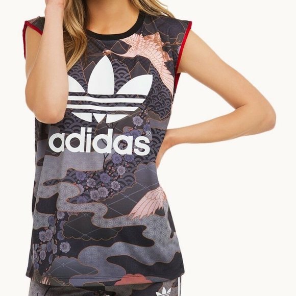 RITA ORA x ADIDAS AJ7266 Kimono TANK Top TREFOIL - Picture 1 of 2